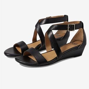 Sofft Innis Women's Wedge Shoes Black Talco : 7 W
